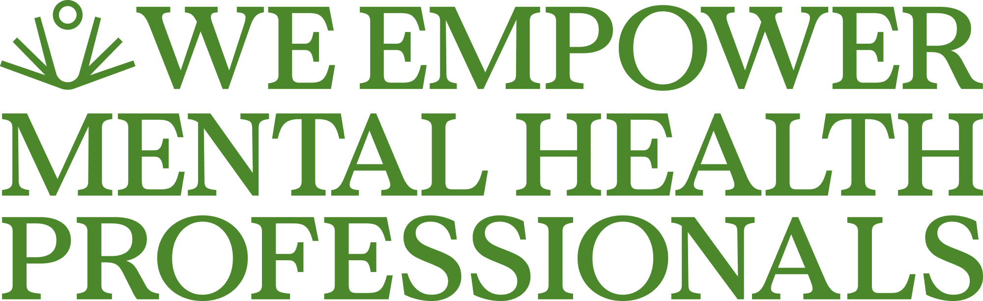 We empower mental health professionals
